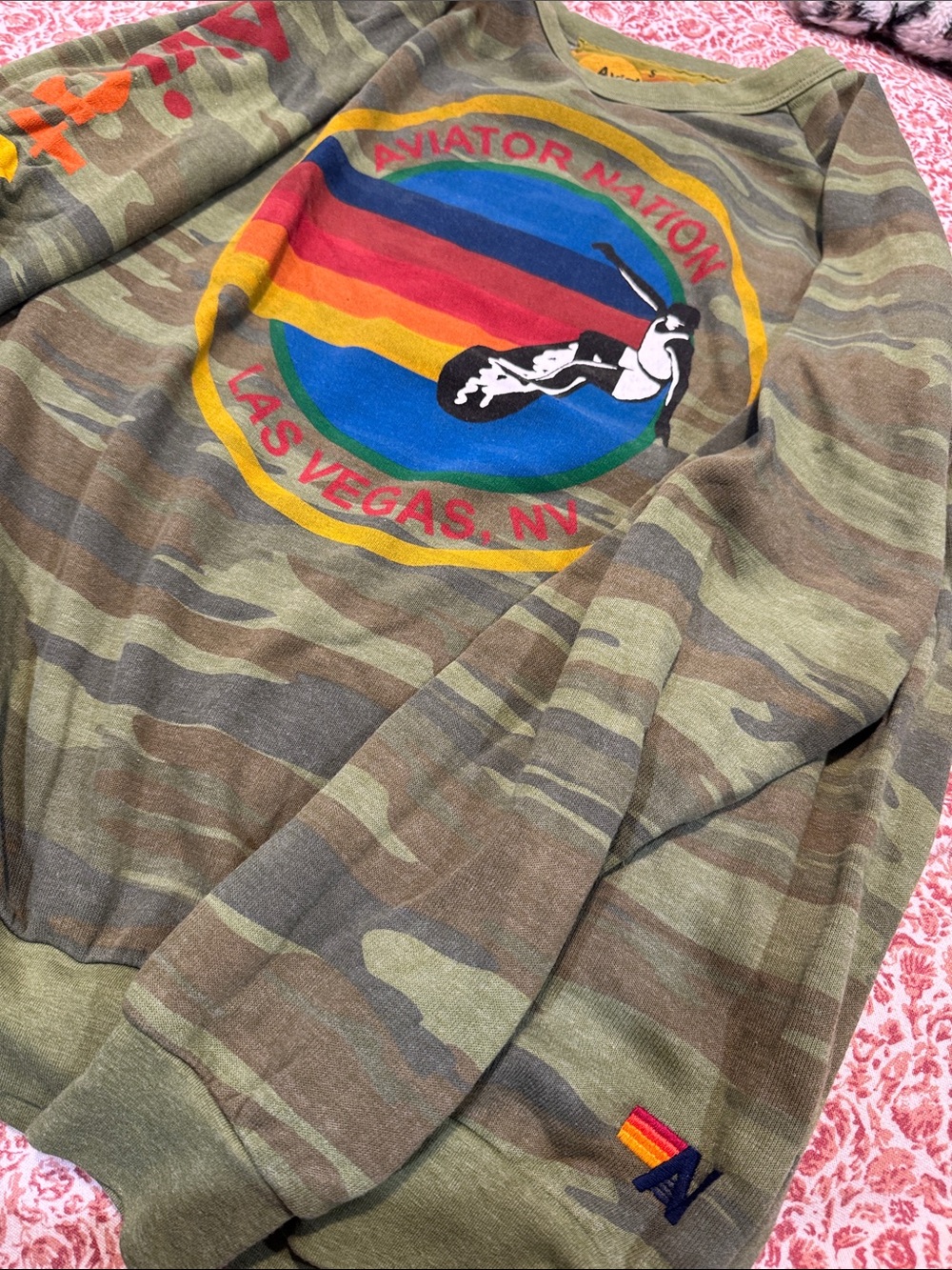 Aviator nation logo camo crewneck - Picture 2 of 4